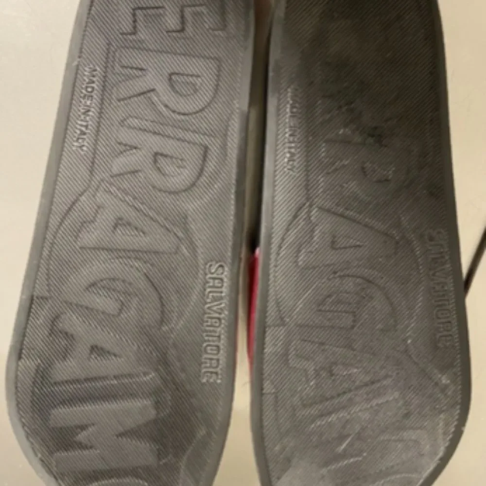 Mens groove 6 gancini translucent slide sandals Salvatore ferragamo
